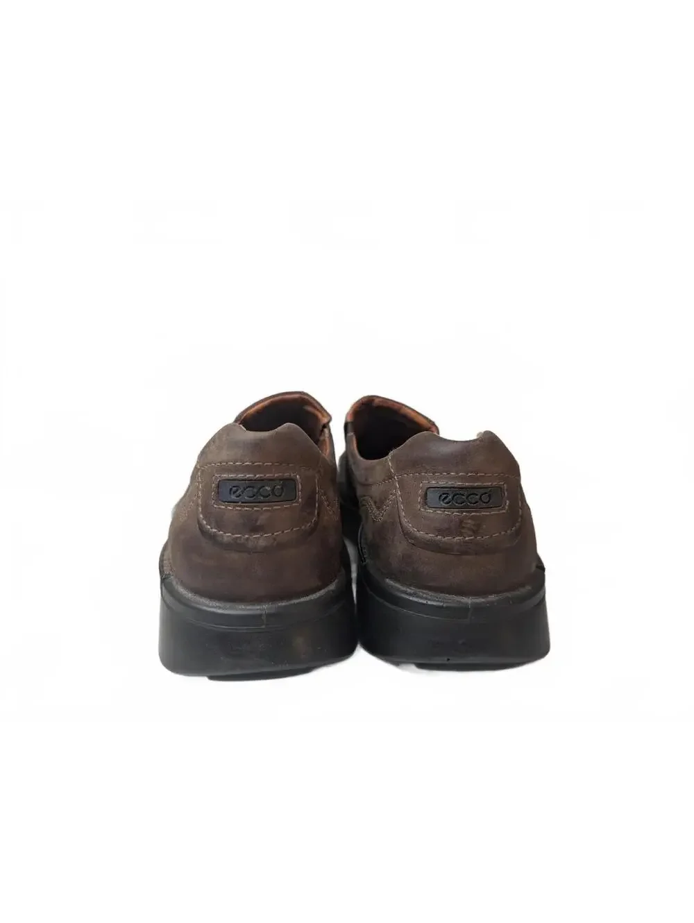 ECCO Men's Fusion II Slip-On Shoes in Coffee Brown Nubuck Leather, Size 46